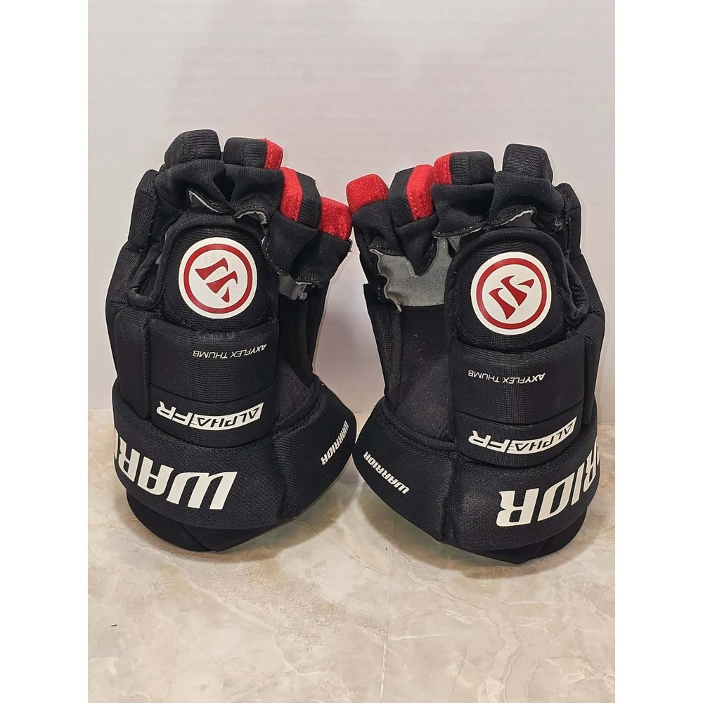 Warrior Alpha Hockey Gloves 11" JR Black Red EUC Ice Hockey Gear